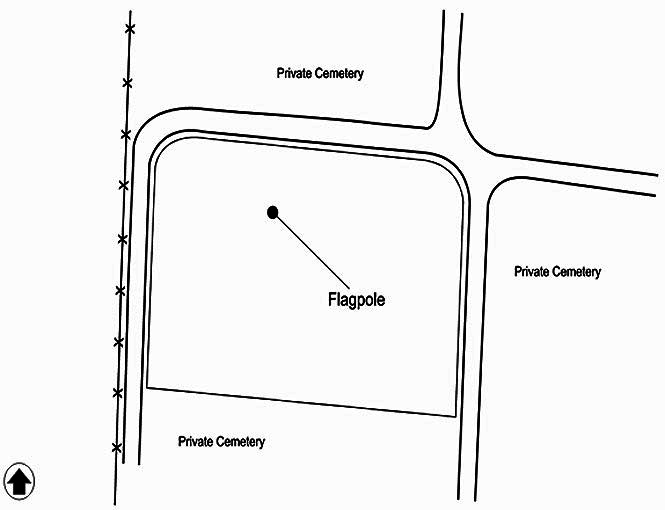 Map of Danville National Cemetery. Danville National Cemetery is located in the northwest corner of the Bellevue Cemetery. From Lexington Avenue, turn north onto North First Street and the cemetery entrance to Bellevue Cemetery is located at the end of the street. Turn left after the entrance and follow the road around to Danville National Cemetery.